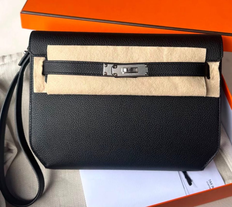 Kelly Depeches 25 Black Togo Palladium