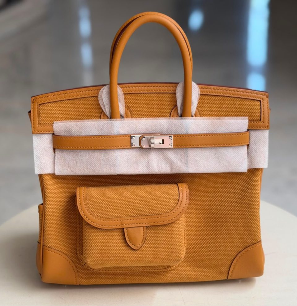 Birkin 25 Cargo Sesame Palladium
